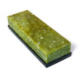 Suwajume Slijpsteen voor messen, 10.000 grit fijne polijststeen, natuurlijke groene slijpsteen met olie voor het laatste polijsten van messen, gereedschap en snijwerktuigen. Afmeting: 18 x 6 x 3 cm.