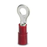 Phoenix Contact 3240019 Ringkabelschoen Dwarsdoorsnede (max.): 1.50 mm² Gat diameter: 5.3 mm Deels geïsoleerd Rood 100