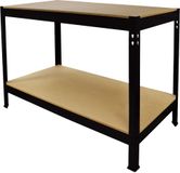 Monster Shop Q-Rax Werkbank, zwart, 100 cm x 60 cm x 90 cm