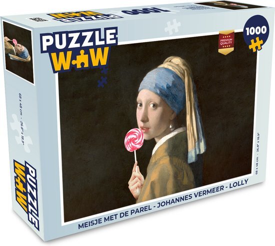 MuchoWow Puzzel Meisje met de parel - Johannes Vermeer - Lolly - Legpuzzel - Puzzel 1000 stukjes volwassenen