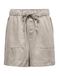 ONLY Onlkenya Life Utlity Shorts CC Otw dames, Stone Grijs