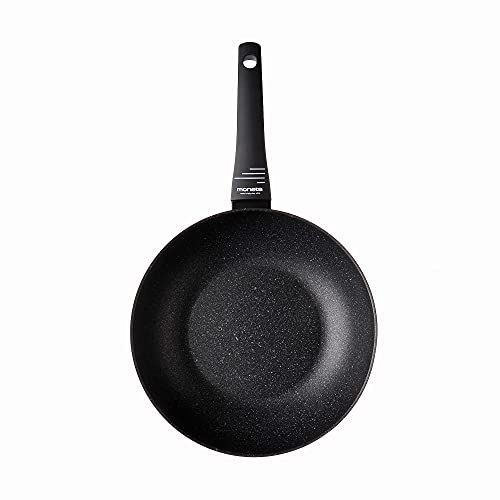 Moneta Jaha Yes! Wok 1 greep - 28 cm - Artech Stone Ultra - Zwart