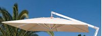Megashopitalia Vervangend zeil voor parasol van aluminium, 3 x 3 m, met 8 stangen, met aangenaaide airvent, kleur ecru alleen