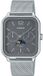 CASIO MTP-M305M herenhorloge, grijs, quartz, analoog, Milanese band, maanfase, dag/datumweergave