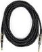 Ãengus Black Tweed Gitaarkabel - Instrument kabel - 6 meter - 6.35mm mono jack plug recht/recht - zwart