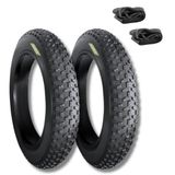 2 banden 20 x 4.0 + binnenbanden paar gevlochten banden voor grote fiets en 20 inch mountainbike banden met FAT-wielen