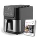 Boston Tech. Master Fryer Airfryer, 5 l, 1500 W, 5 programma's, led-display, touch-bediening, instelbare temperatuur, PFAS-vrije keramische coating, 35% meer ruimte, timer, zeer stil