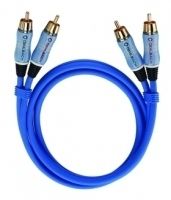 Oehlbach BEAT! Stereo-Set - 1,0 m - RCA - RCA - Bleu