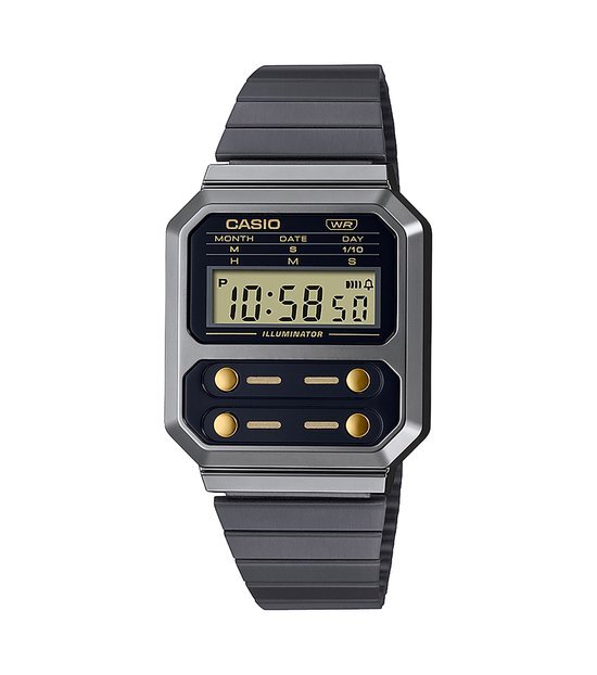 Casio Vintage Edgy A100WEGG-1A2EF Horloge