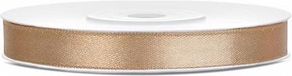 Merkloos Partydeco Satijn lint goud 6mm/rol 25m