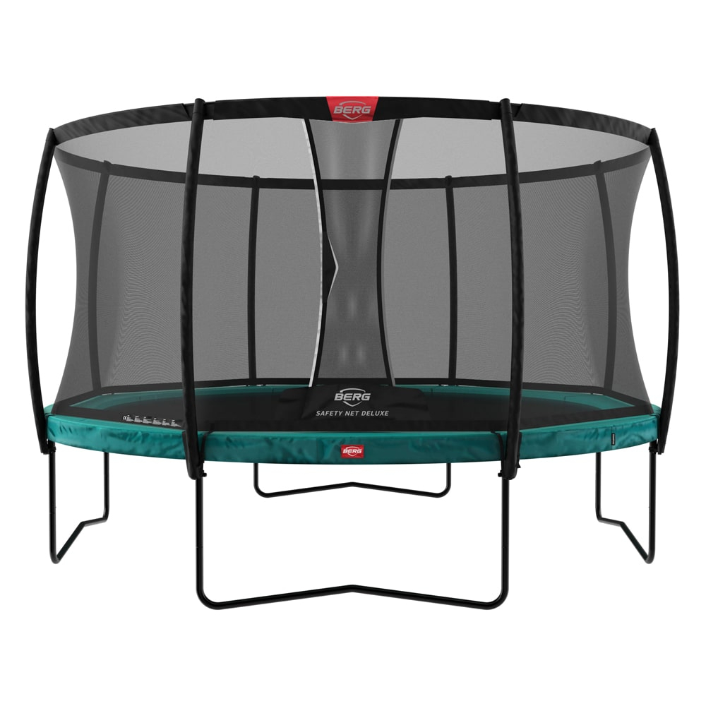 Berg Trampoline - Champion Regular (incl. veiligheidsnet deluxe) - 380 cm - Groen