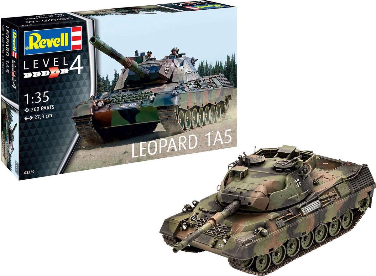 Revell 3320 Leopard 1A5 accessoires - Ongelakt - Kunststof - 2022
