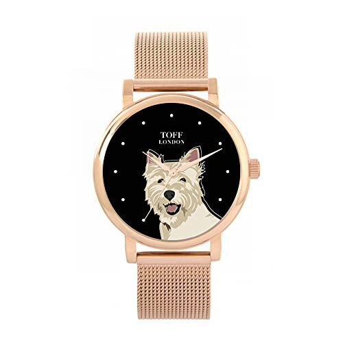 Toff London West Highland Terrier Hoofd Hondenhorloge