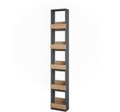 Vicco Étagère à verres à vin – 30 x 180 cm Chêne or/anthracite