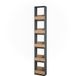Vicco Étagère à verres à vin – 30 x 180 cm Chêne or/anthracite