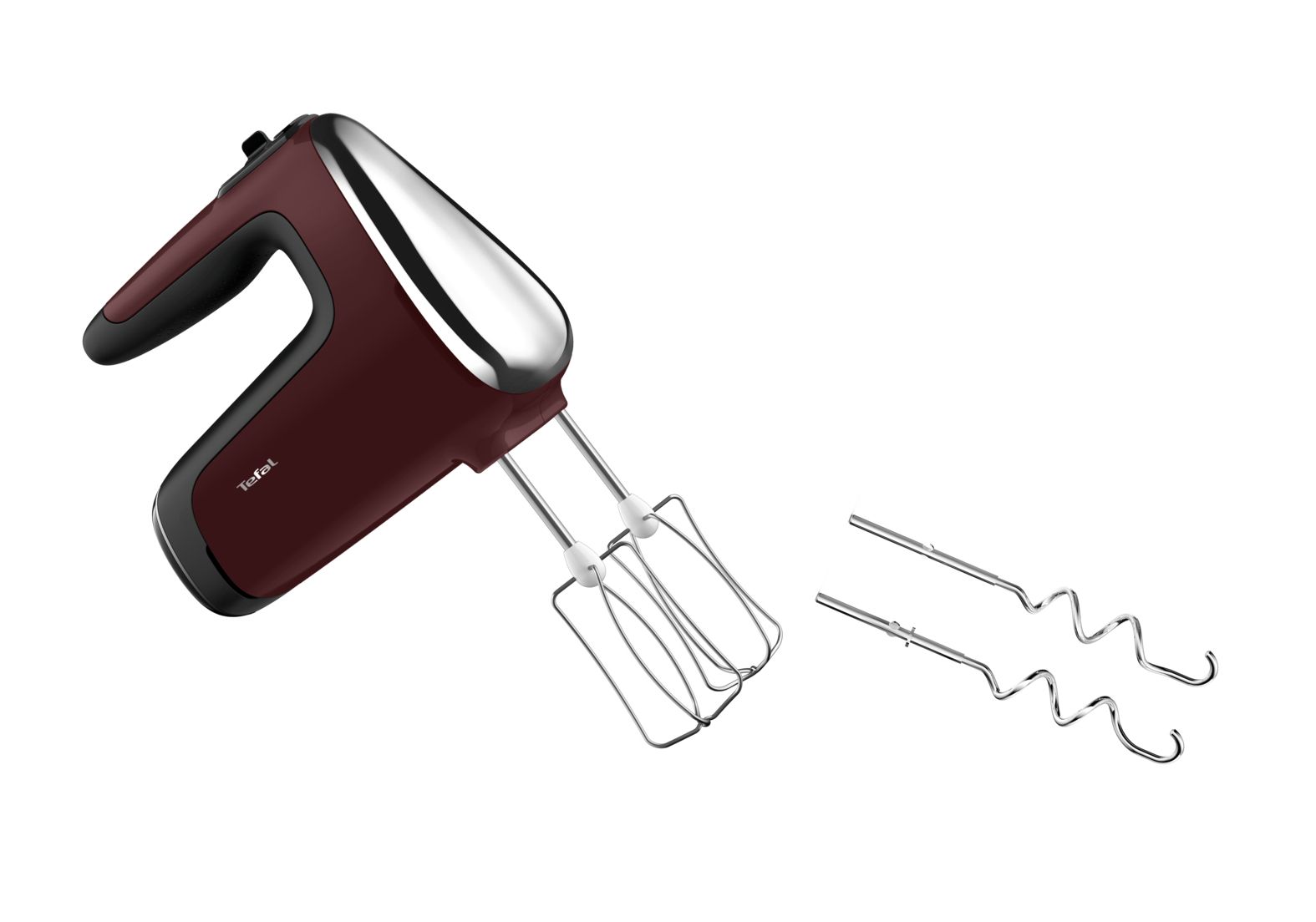Tefal Powermix Silence HT6525 Hand Mixer - Red