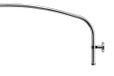 Croydex Douchegordijnstang, gebogen, maximale lengte 2000 mm, chroom