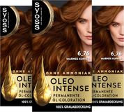 SYOSS Syoss Oleo Intense olieverf 6-76 warm koper niveau 3 (115 ml) permanente haarkleur met voedende olie, haarkleur zonder ammoniak