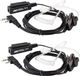Retevis oordopjes, 2-polige oordopjes, compatibel met Retevis RT24, RT27, RT22, RT28 radio's (2 stuks)