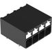 WAGO 2086-1204 Borne de circuit imprimé 1.50 mm² Nombre de pôles 4 Noir 1 pièce(s)
