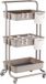 Relaxdays Keukentrolley - 86x43x36 cm - met wieltjes - beige
