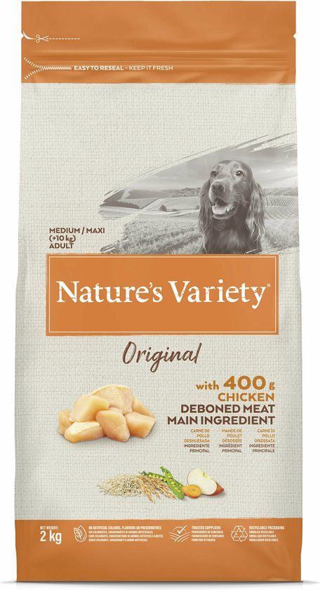 Nature's Variety Original Adult Medium Maxi Chicken Hondenvoer 2 kg