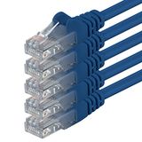 1aTTack UTP-netwerkkabel met RJ45 (Cat.6, 5 stuks) 0,25 meter