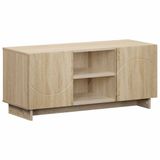 vidaXL Tv-meubel 90 x 34,5 x 40 cm Sonoma Eiken Bewerkt hout