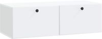 vidaXL Wandmontage TV-kast 98 x 41 x 30 cm Wit Bewerkt hout