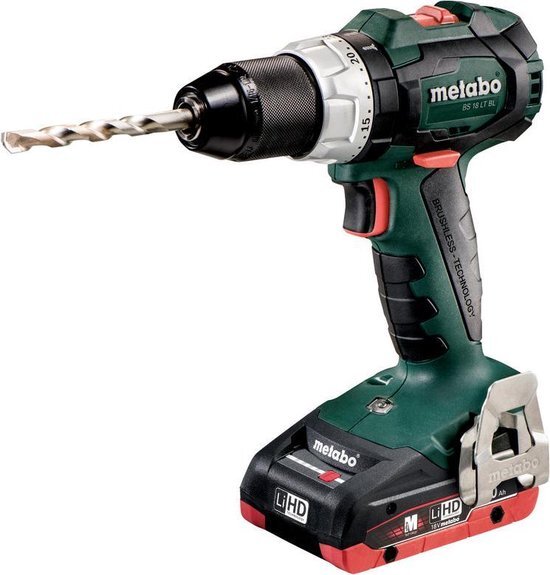 Metabo BS 18 LT BL 18V LiHD accu boor-/schroefmachine set (2x 4,0Ah accu) in metaBOX - koolborstelloos