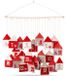 VILDE - Adventskalender - Rood - 70x60 cm - Filc