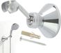 Merkloos / Sans marque Douche Comfort Douchekophouder - Handdouche houder - 360 graden verstelbaar - Standaard maat - Zilver