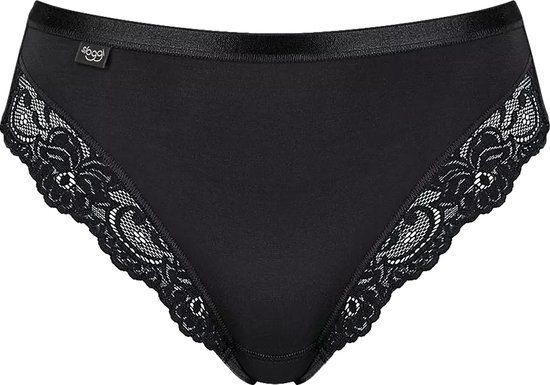 Sloggi Romance Tai - Kanten heup slip - Zwart - Maat 48