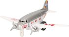 Goki Vliegtuig - 12 cm - grijs - dubbele propeller - pull back motor
