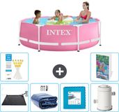 Intex Rond Frame Zwembad - 244 x 76 cm - Roze