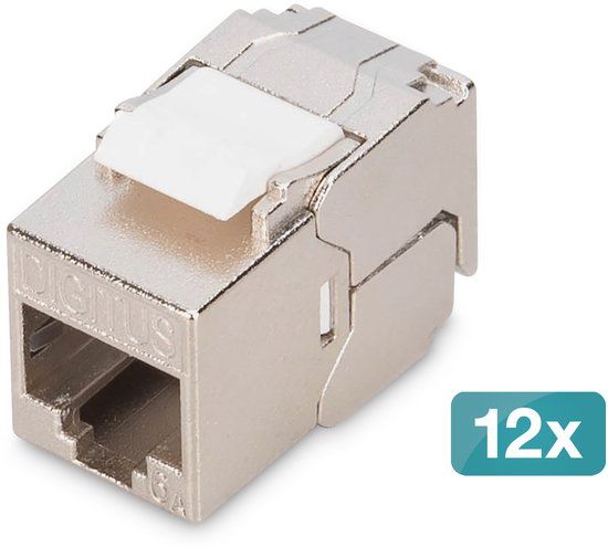 Digitus RJ45-inbouwmodule Keystone CAT 6A 1 stuk(s)