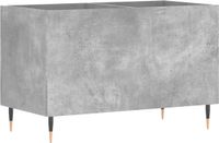 vidaXL Armoire pour disques 74,5x38x48 cm bois de melaminé gris béton