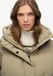 Superdry Korte Duvet Pufferjas Dames Polyester Polyester Dons Winter Twig Beige