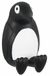 Spirella Pingu Handdoekenhaak Zwart, Wit