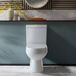 Hudson Reed Covelly Duoblok Toilet - Achter Onder (AO) Aansluiting - Moderne toiletpot met soft-close toiletzitting en chromen spoelknop