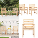 Pin Bois Chaises De Jardin Lot De 2 60x48x91 Cm Bois Massif De Pin - Chaise De Terrasse