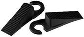 FACKELMANN 2 deurstoppers, rubber, zwart, 10 x 55 x 7 cm