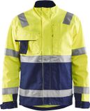 Blåkläder 4064-1811 Jack Ongevoerd High Vis klasse 3 Geel/Marineblauw maat XXL