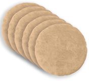 vidaXL Kussensloop 6 stuks Crèmekleurig Nep Konijnenbont Ø 60 cm
