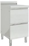 vidaXL Commerciële keukenkast met 2 lades 50x60x96 cm RVS