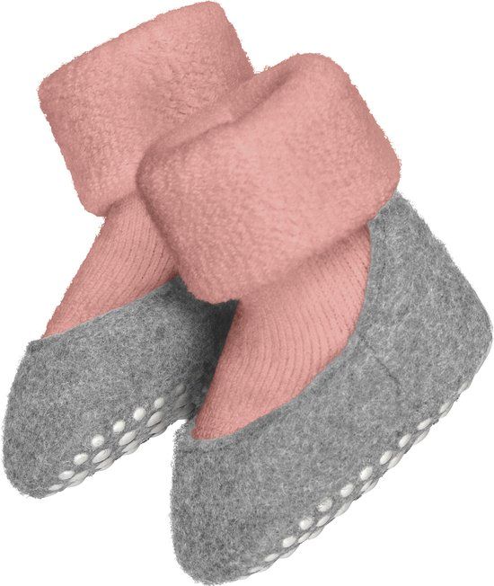 FALKE Baby Cosyshoe Huissokken - Antislip - Merinowol - Roze - Maat 19-20