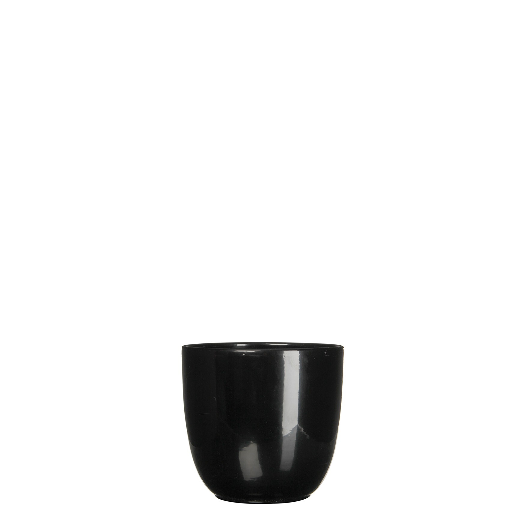 Mica Decorations Bloempot Pot rond es/9 tusca 9 x 10 cm zwart Mica