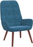 vidaXL Relaxstoel fluweel blauw