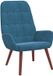 vidaXL Relaxstoel fluweel blauw