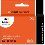 G&G Brother LC 421 XL Voordeelset Zwart, Cyaan, Magenta, Geel